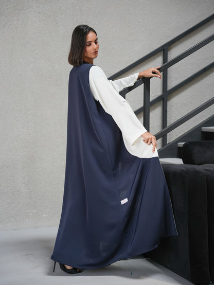 Two tone abaya cut from Korean nada