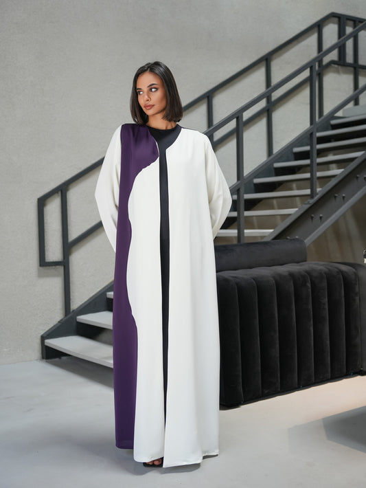 Two-toned abaya, made from the exquisite Korean Nada material