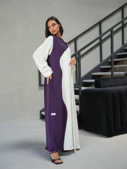 Two-toned abaya, made from the exquisite Korean Nada material